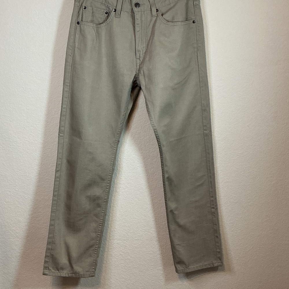 Levi’s 505 Regular Fit Khaki Jeans Men’s 32x30 - Picture 2 of 11